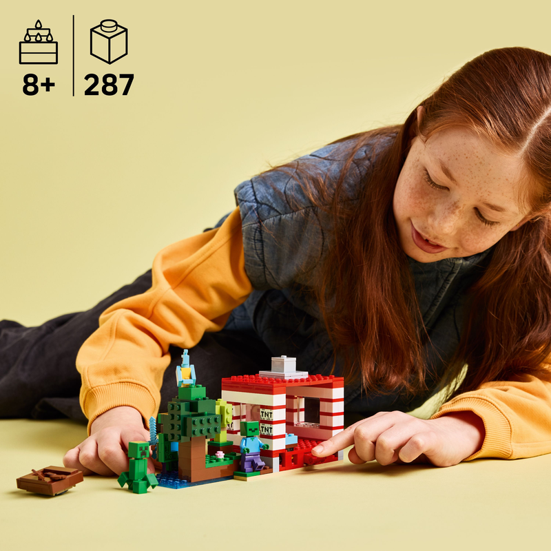 Lego Minecraft The Tnt Jungle House Toy 21275