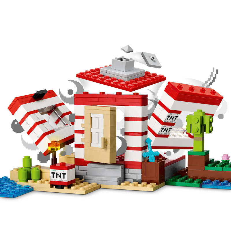 Lego Minecraft The Tnt Jungle House Toy 21275