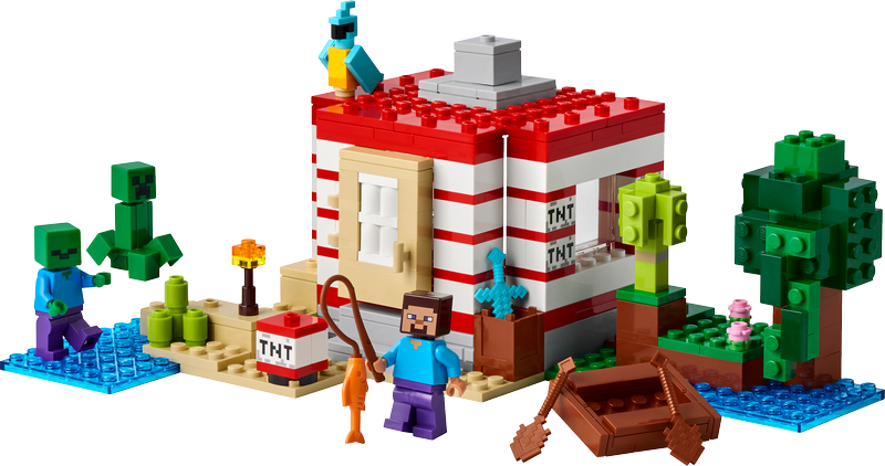 Lego Minecraft The Tnt Jungle House Toy 21275
