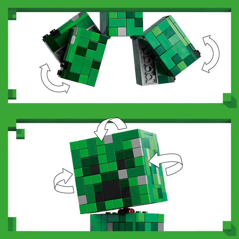 Lego® Minecraft® The Creeper™ Gamer Decor And Action Figure Building Toy 21276
