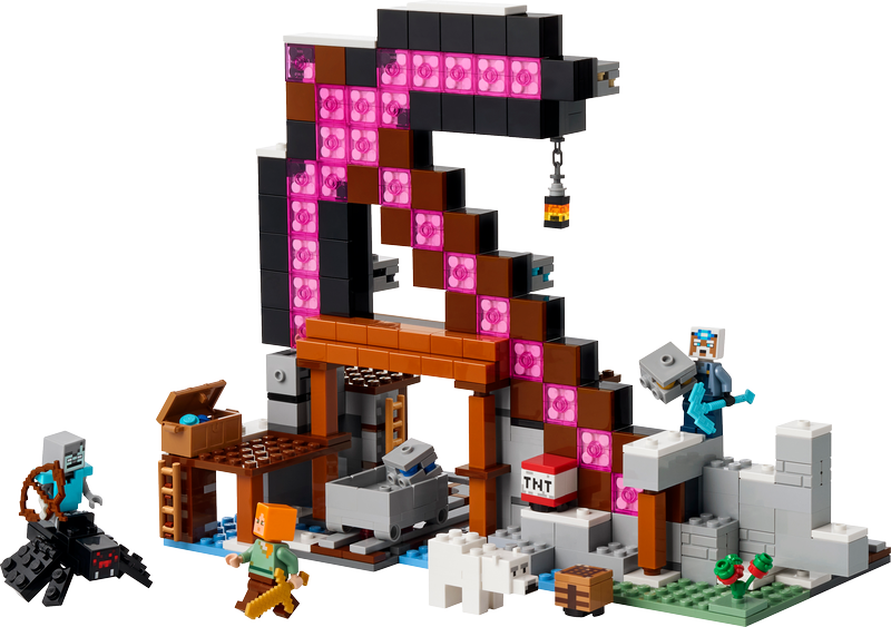 Lego® Minecraft® The Pickaxe Mine Gamer-Room Decor And Axe Toy 21277