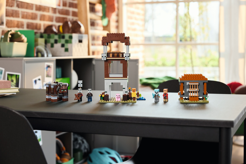 Lego® Minecraft® The Pillager Outpost And Ravager Gamer Building Toy Gift 21278