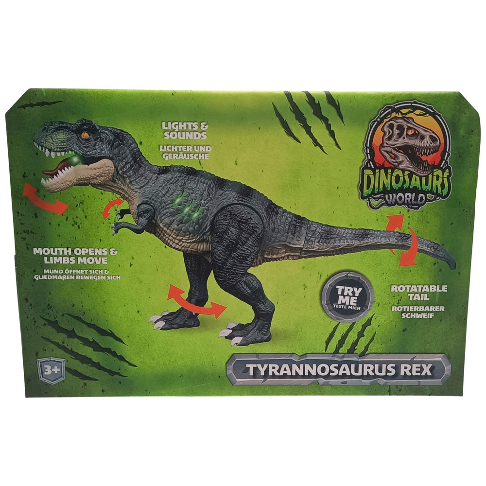 Dinosaur World Action Figure Lights And Sounds Tyrannosaurus Rex