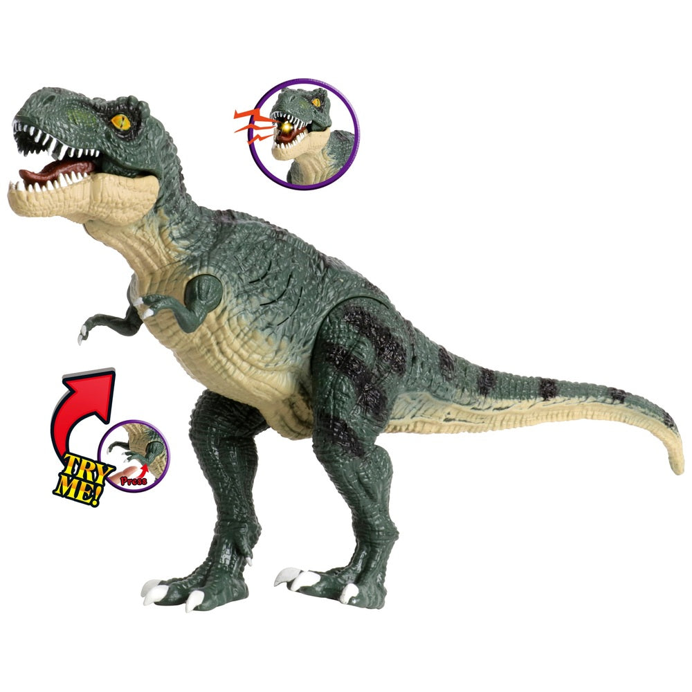 Dinosaur World Action Figure Lights And Sounds Tyrannosaurus Rex