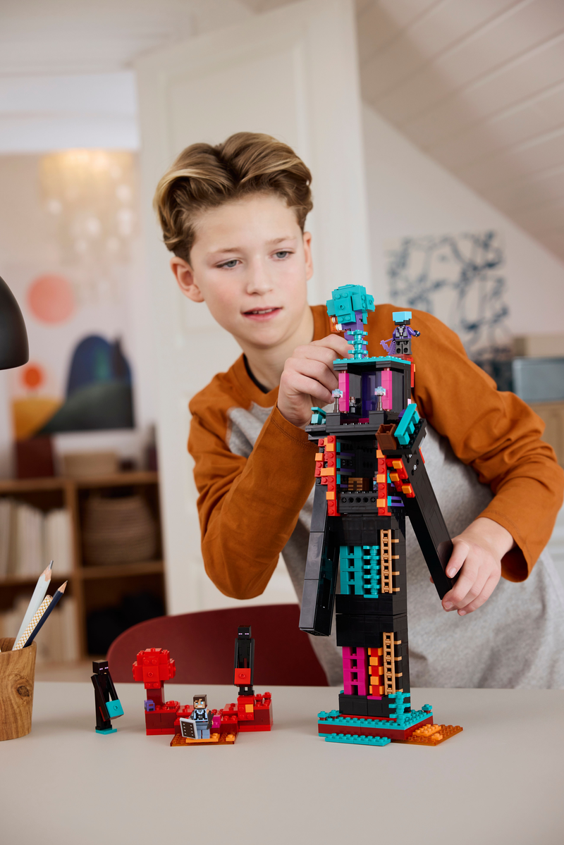 Lego® Minecraft® The Enderman Tower Toy For Kids, Gamer Gift 21279