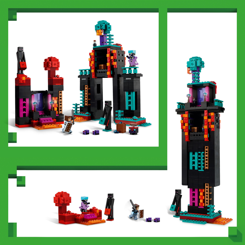 Lego® Minecraft® The Enderman Tower Toy For Kids, Gamer Gift 21279