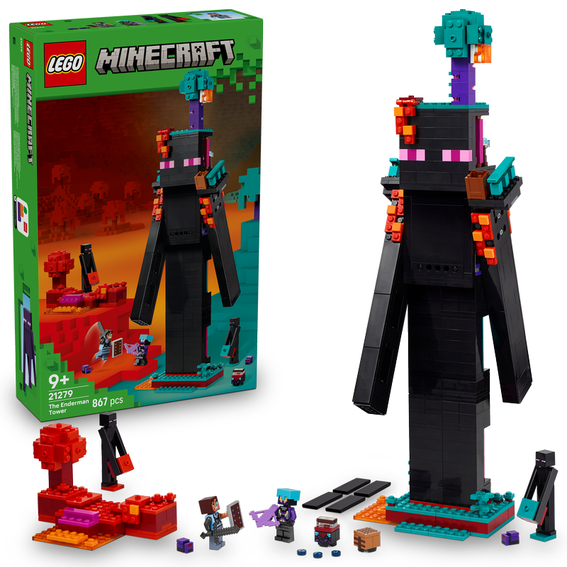 Lego® Minecraft® The Enderman Tower Toy For Kids, Gamer Gift 21279