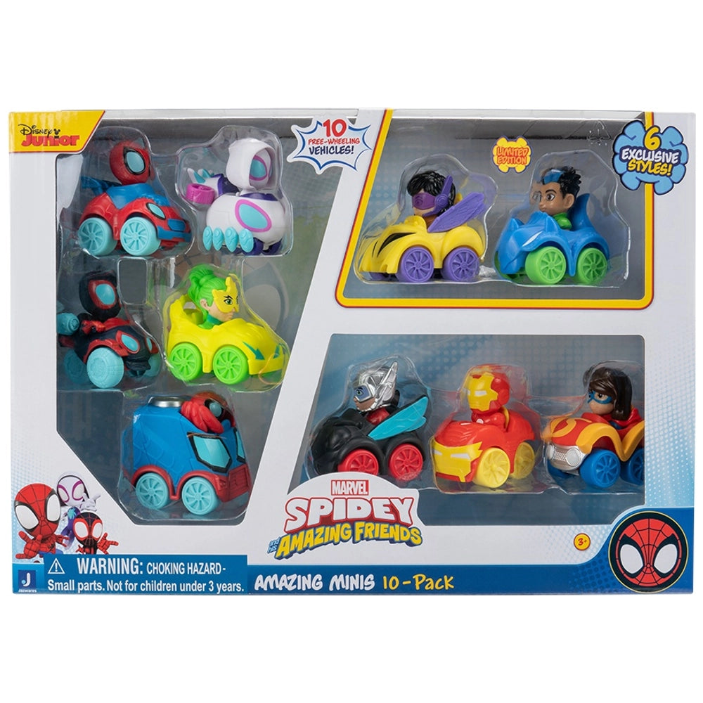 Marvel's Spidey And His Amazing Friends 5Cm Amazing Mini's 10 Pack