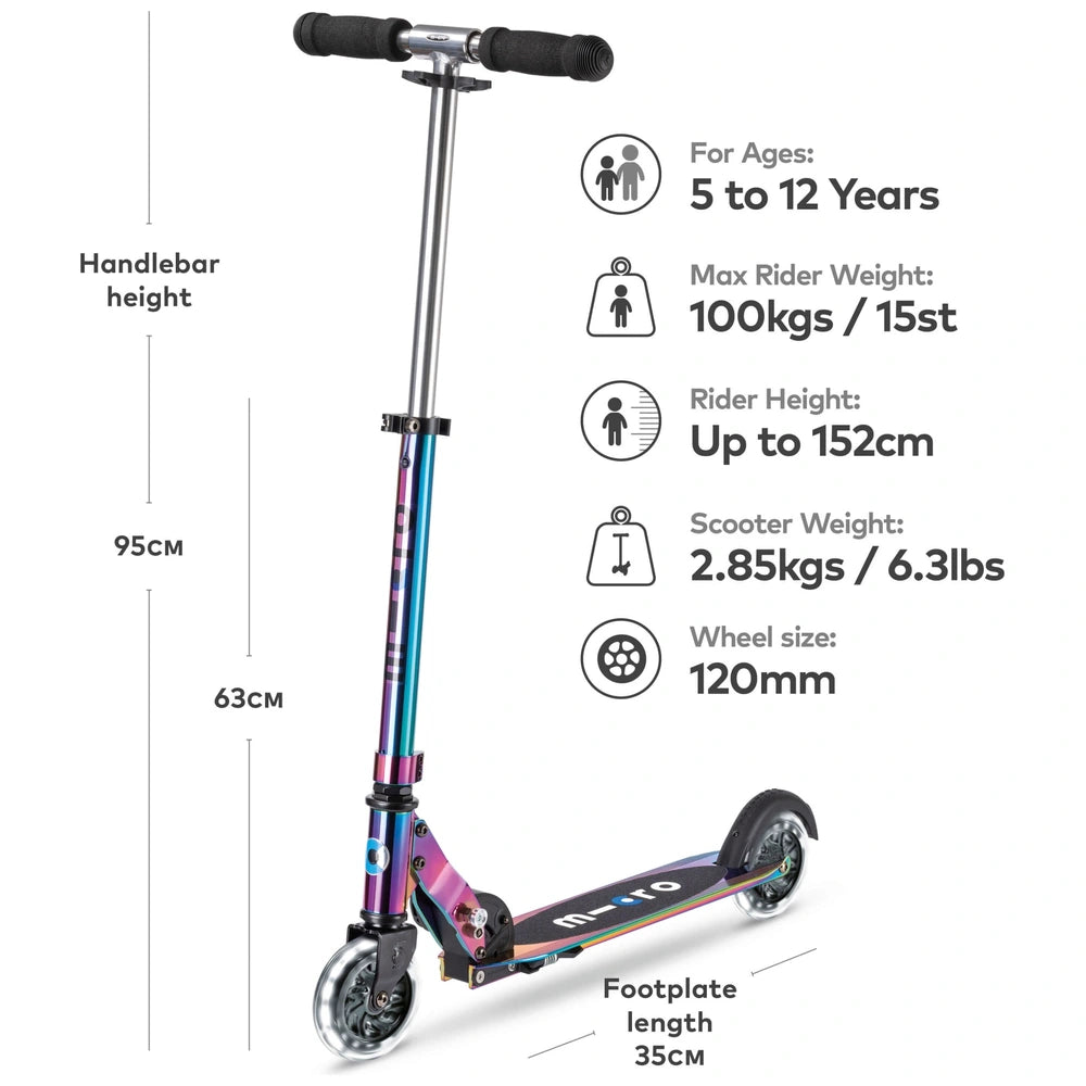 Micro Sprite Neochrome Led Scooter