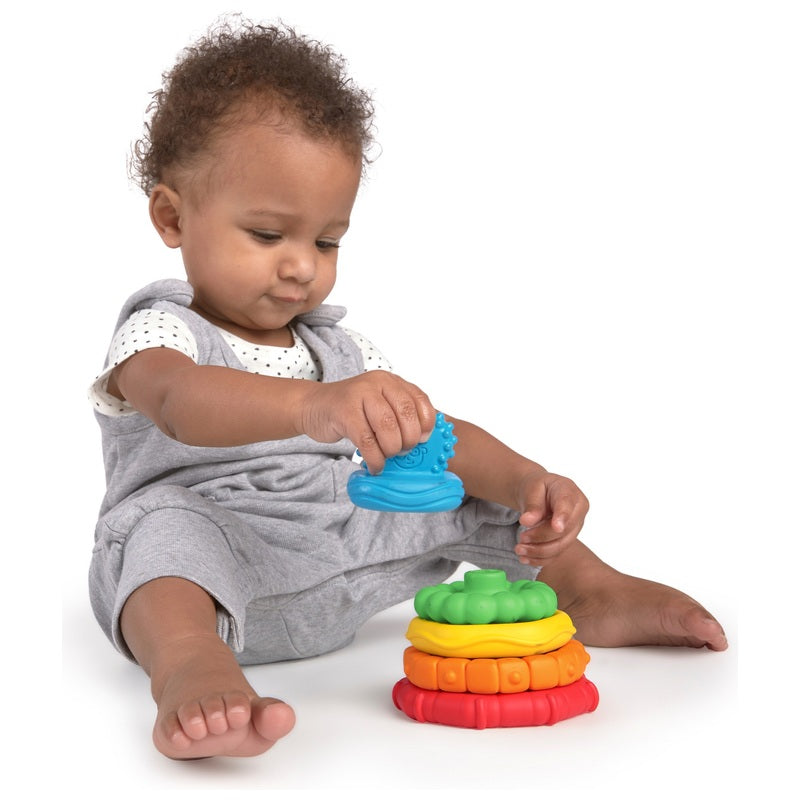 Baby Einstein Stack & Teethe Multi-Textured Teether Toy