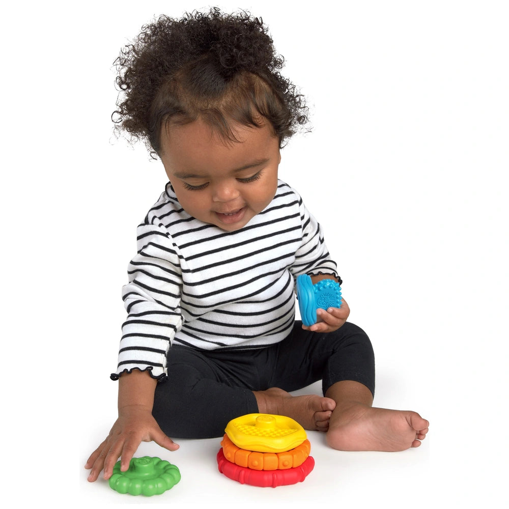 Baby Einstein Stack & Teethe Multi-Textured Teether Toy