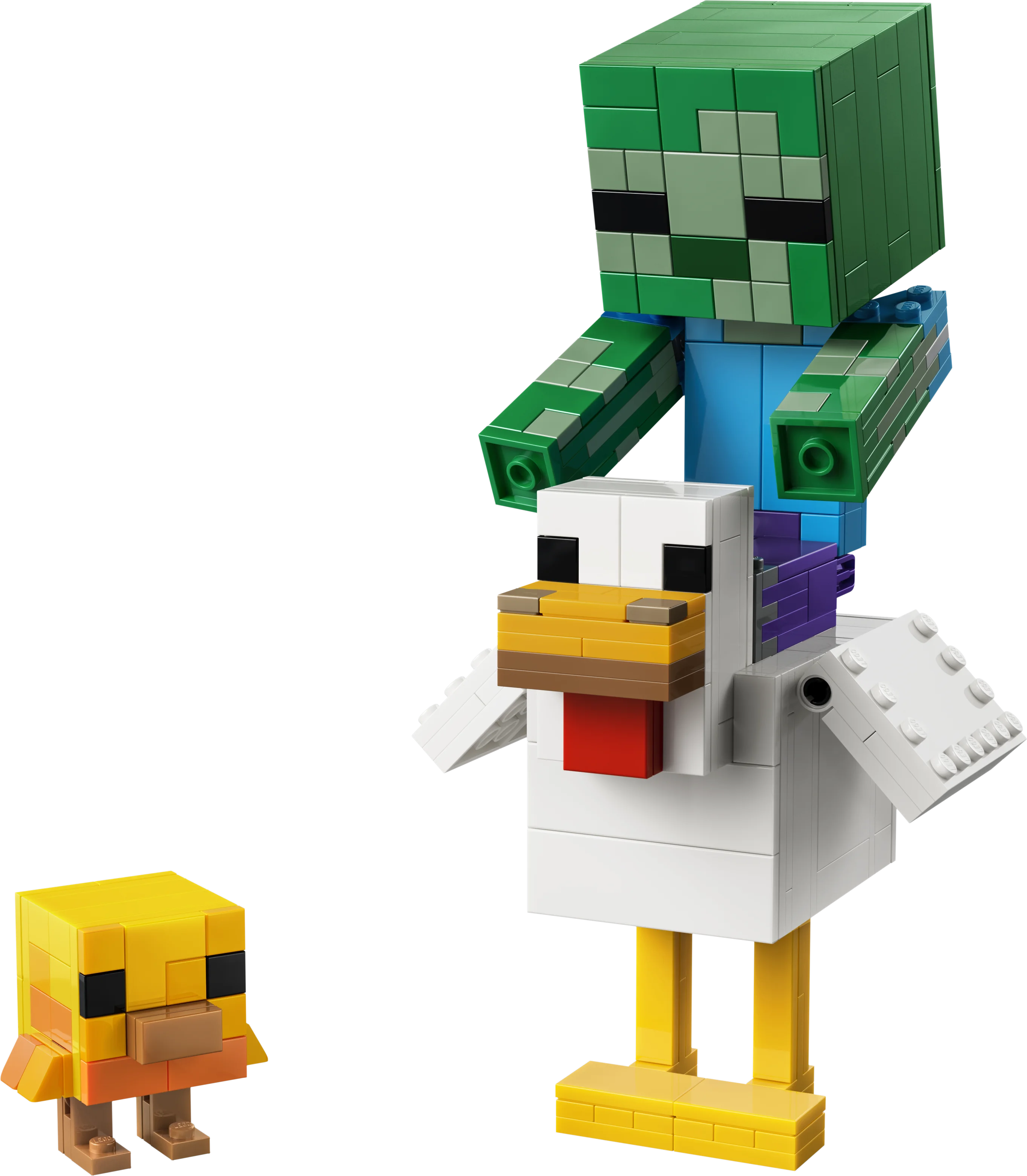 Lego® Minecraft® Chicken Jockey Building Toy Decor 21582