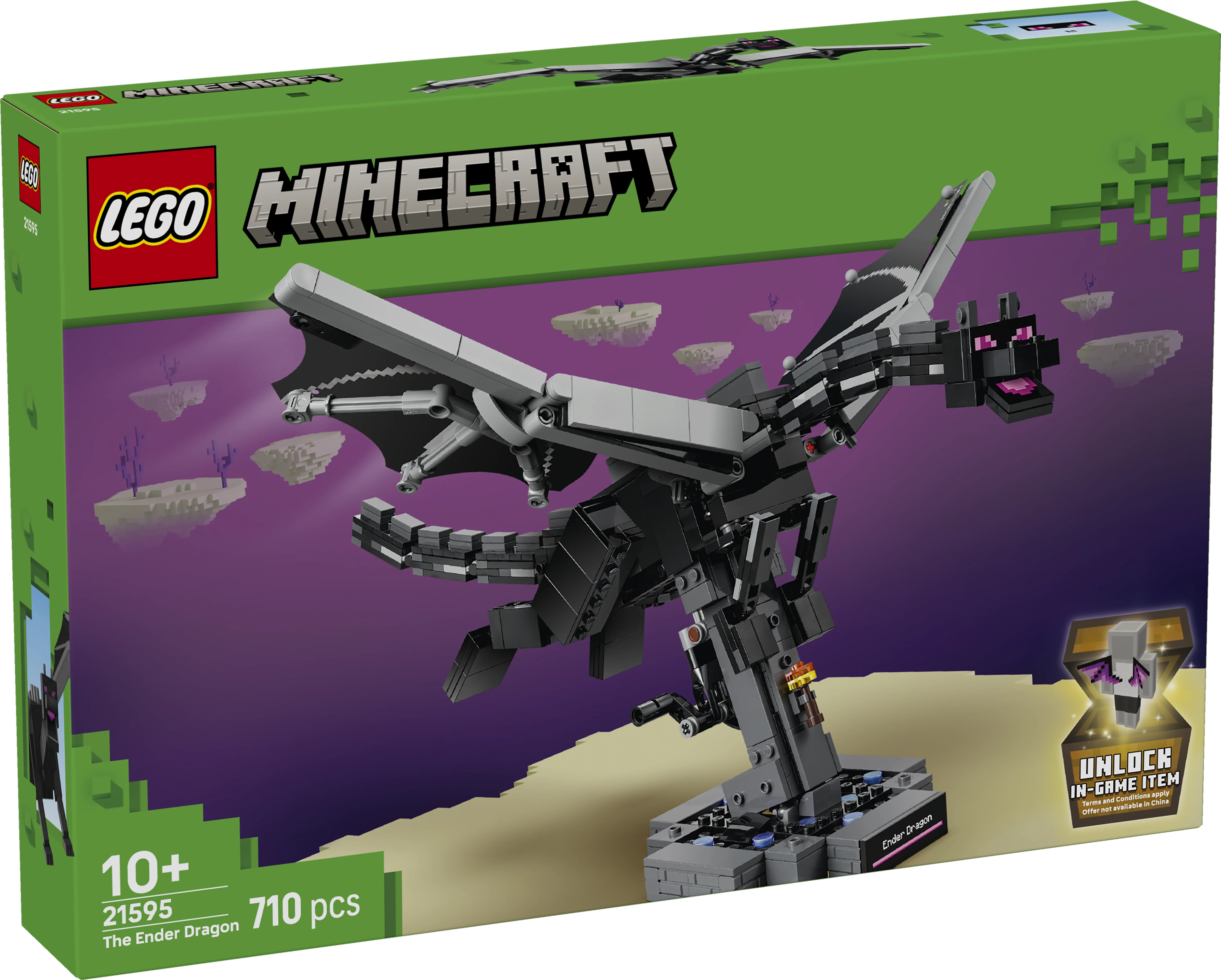 Lego Minecraft The Ender Dragon Figure Toy 21595