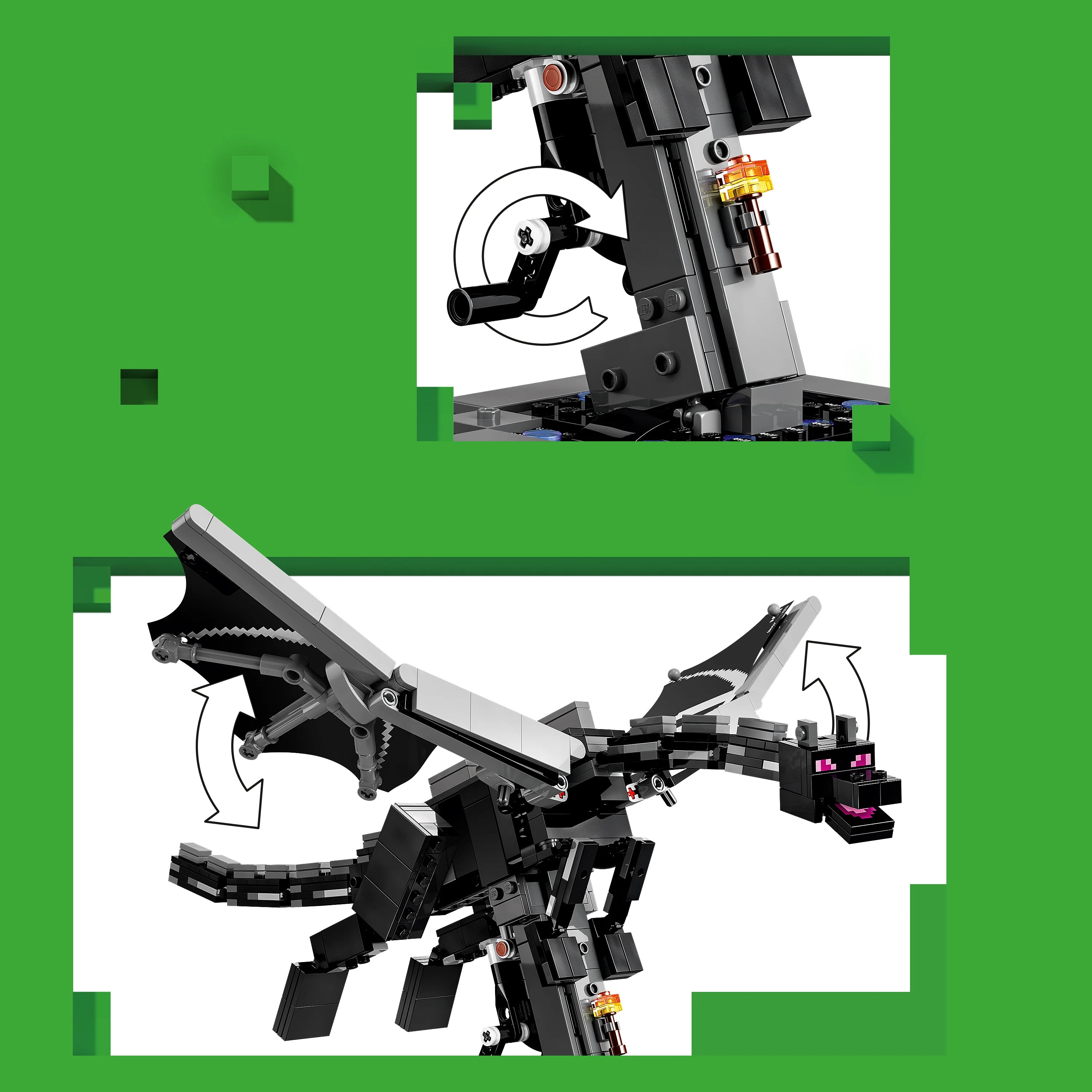 Lego Minecraft The Ender Dragon Figure Toy 21595