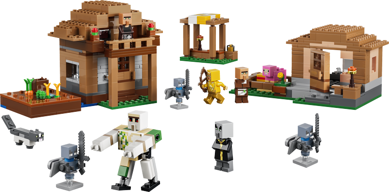 Lego Minecraft Evoker Village Attack Toy 21596