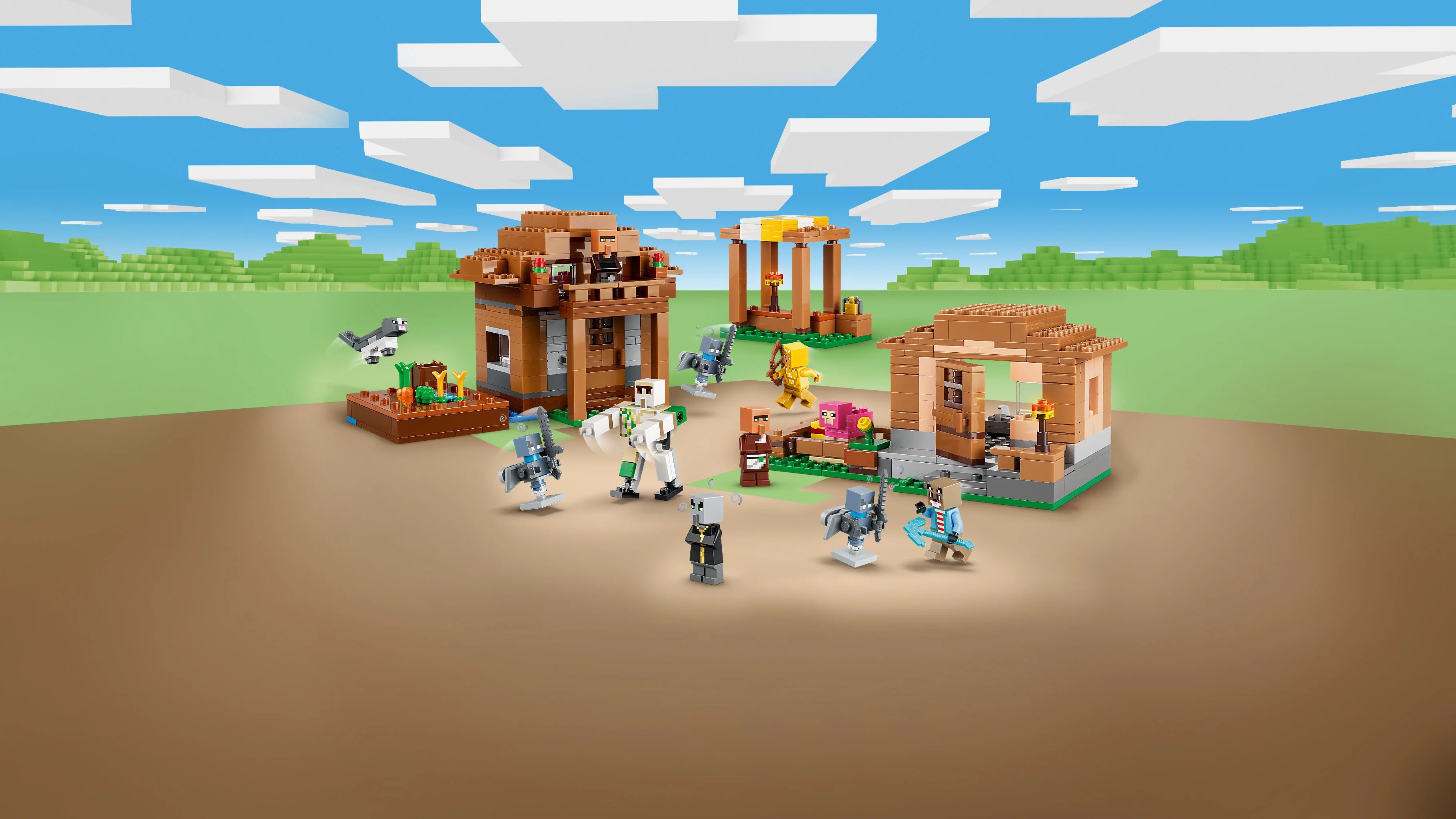 Lego Minecraft Evoker Village Attack Toy 21596