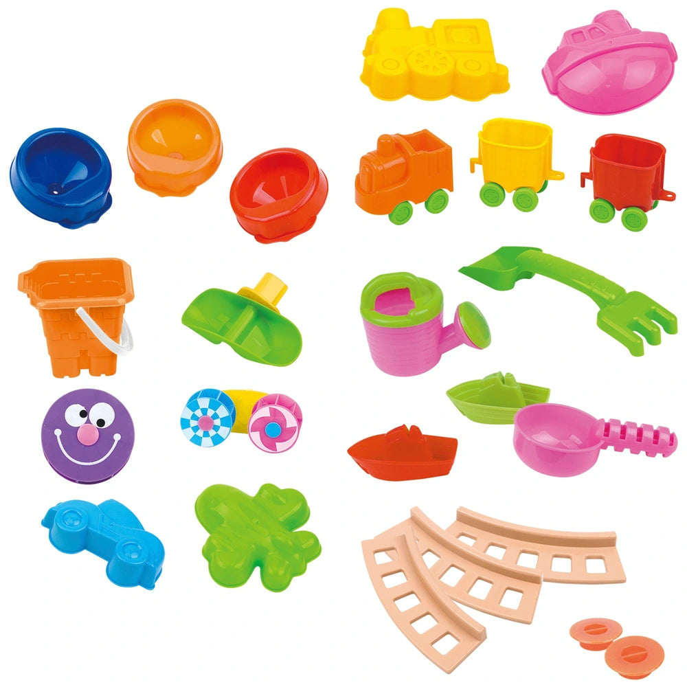 Sand And Water Table With Sun Umbrella