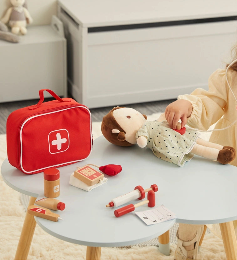 Squirrel Play Wooden Doctor Medical Kit 9 Piece Set