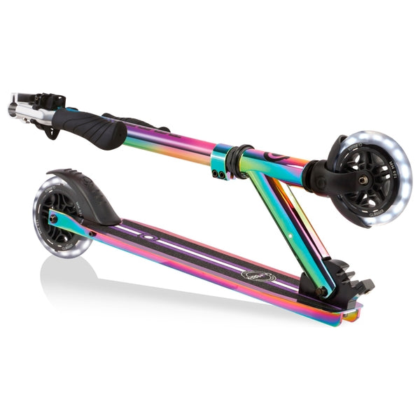 Globber Flow Element Lights 2-Wheel Foldable Scooter - Neochrome