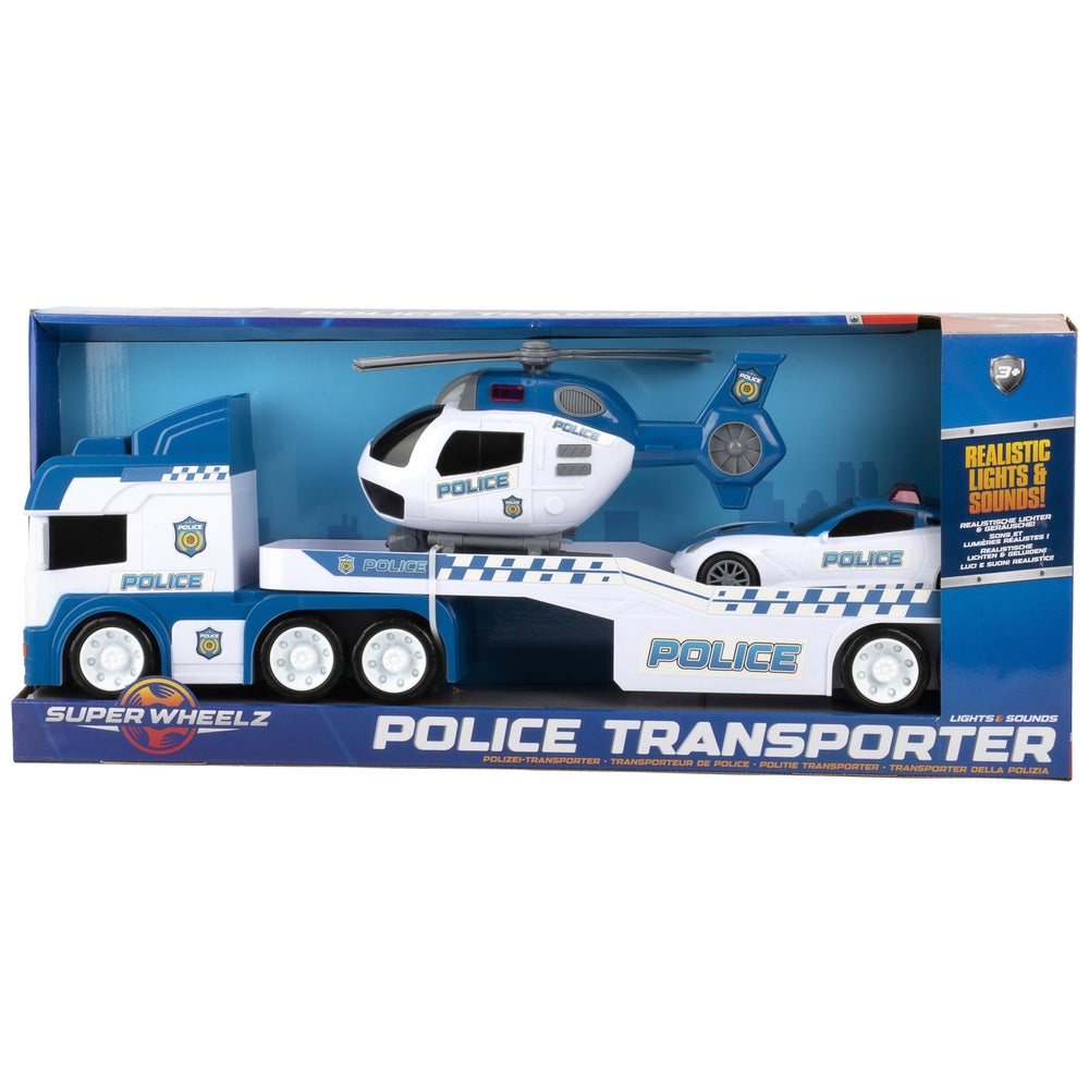 Super Wheelz Police Transporter Set