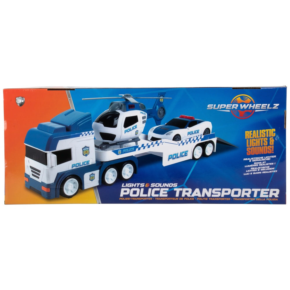 Super Wheelz Police Transporter Set
