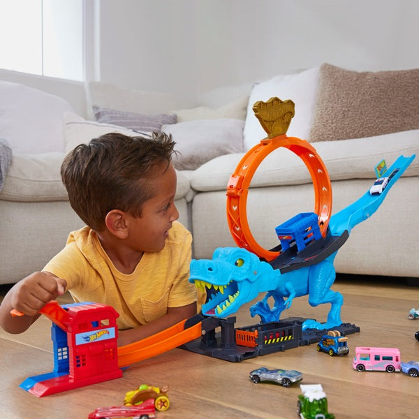 Hot Wheels City T Rex Chomp Down Play Set