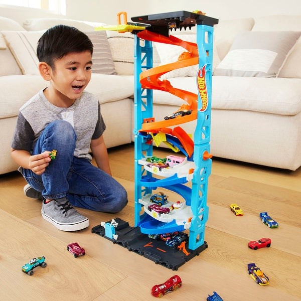 Hot Wheels City Transforming Race Tower Play Set