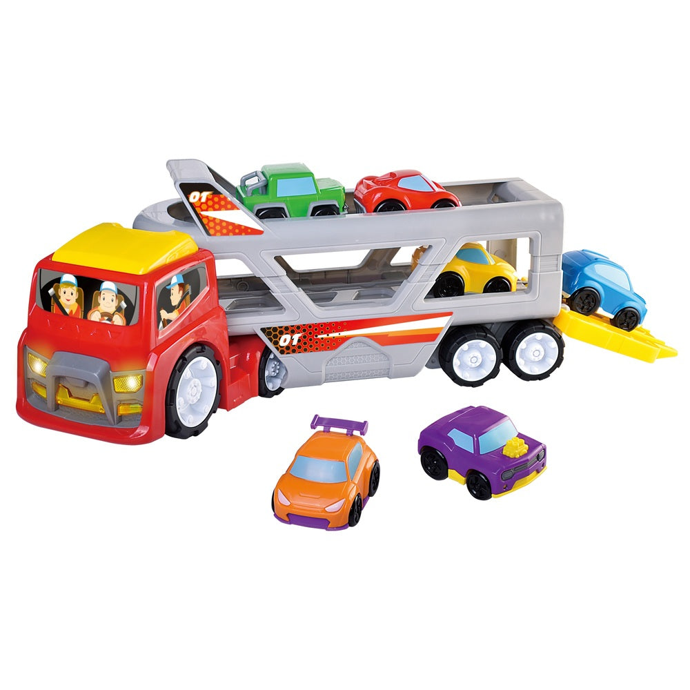 Big Steps Transporter Truck Super Car Playset