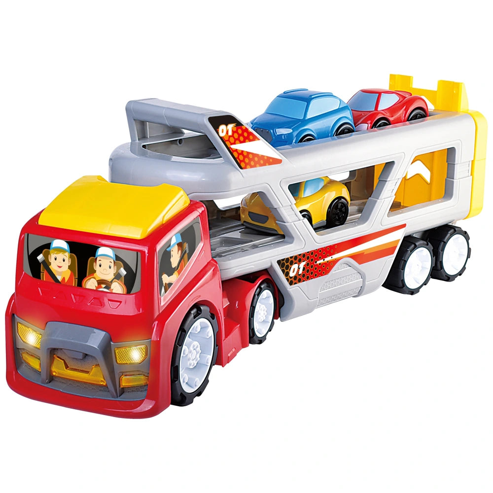 Big Steps Transporter Truck Super Car Playset