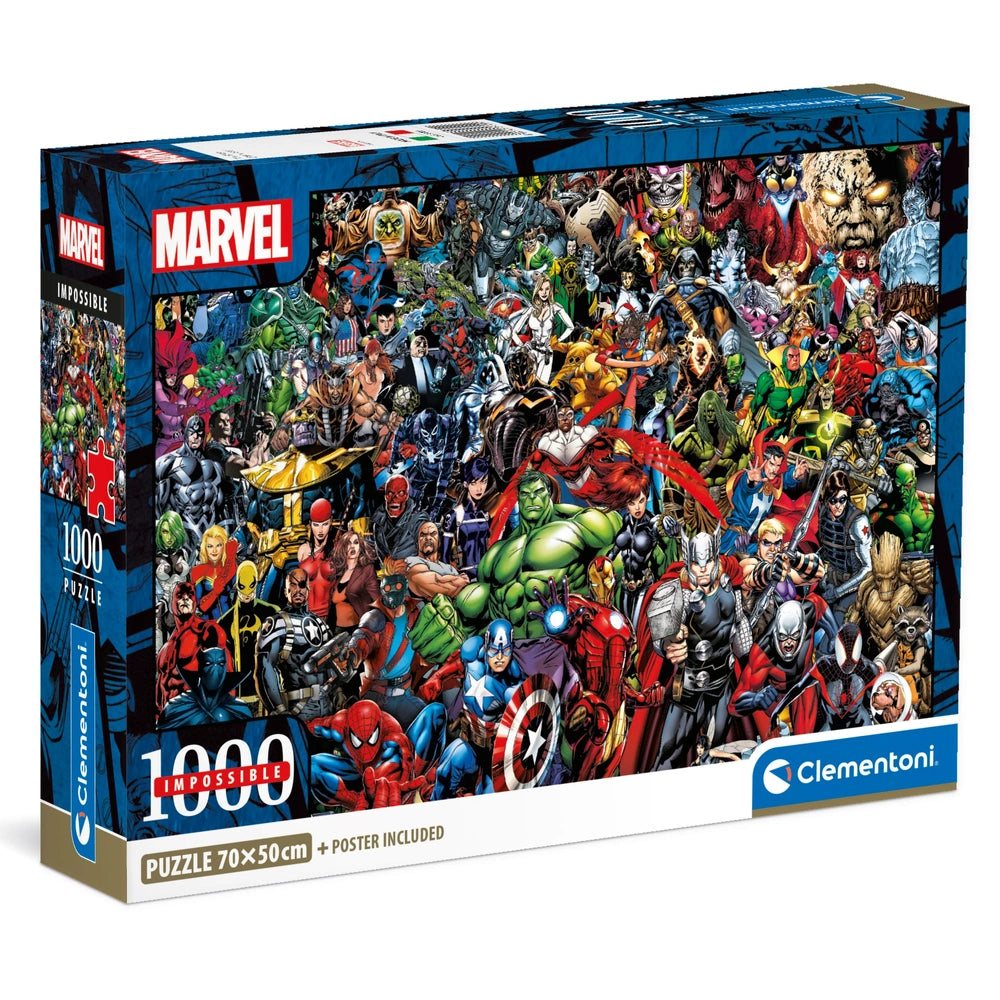 Clementoni Marvel Impossible Puzzle Jigsaw Puzzle 1000 Pieces