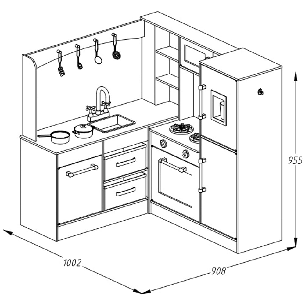 Kitchen Corner Luxury Wooden Kitchen