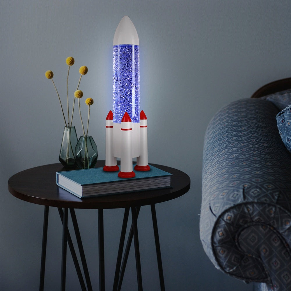 Rocket Glitter Lamp Usb Powered