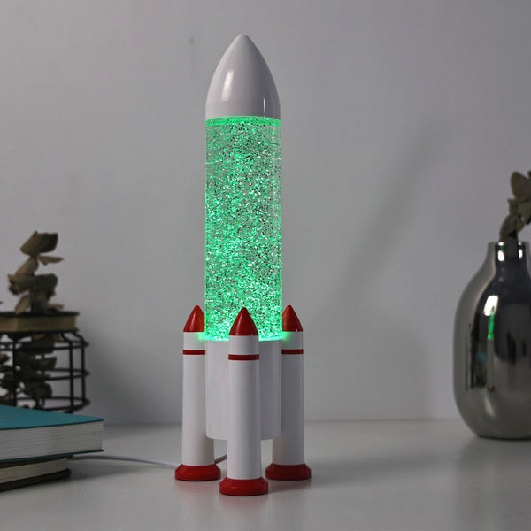 Rocket Glitter Lamp Usb Powered
