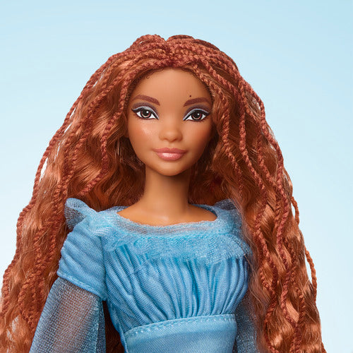 Disney The Little Mermaid Ariel Fashion Doll On Land In Signature Blue Dress