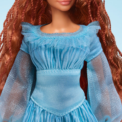 Disney The Little Mermaid Ariel Fashion Doll On Land In Signature Blue Dress