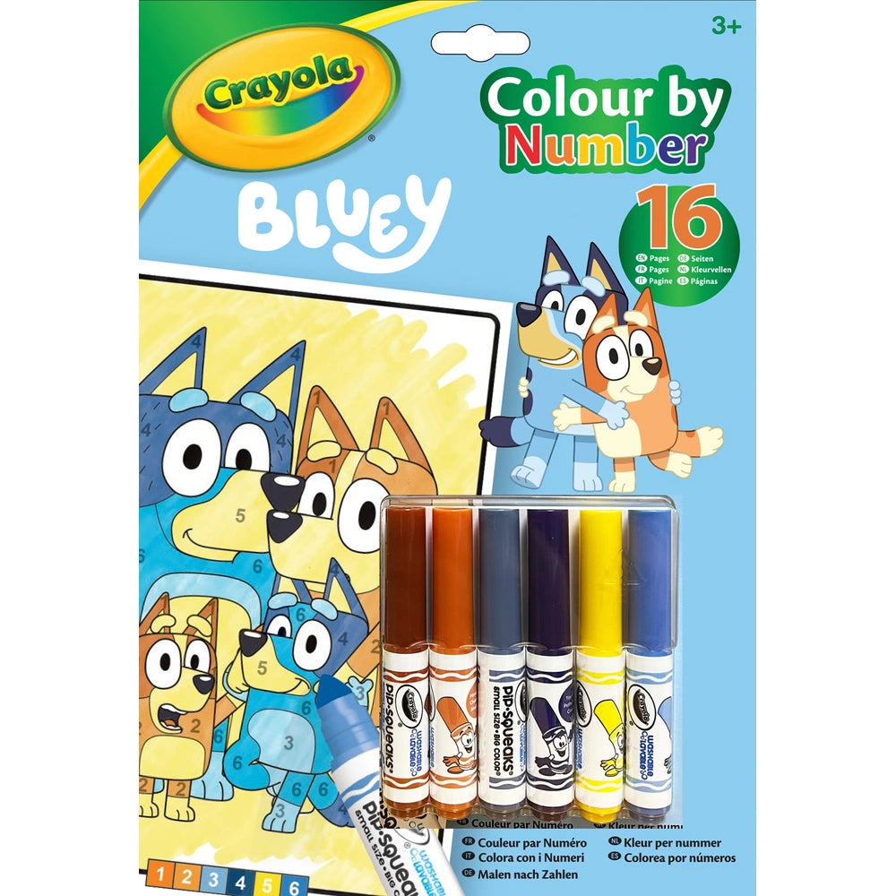 Crayola Colour By Number - Bluey