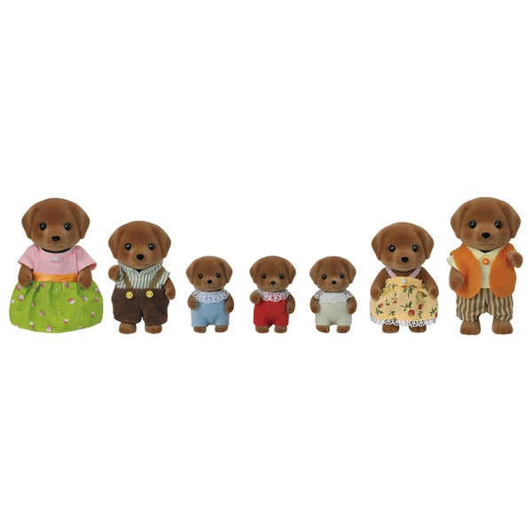 Sylvanian Families Chocolate Labrador Family 7 Pack
