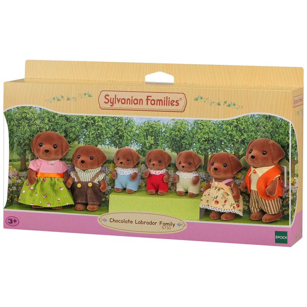 Sylvanian Families Chocolate Labrador Family 7 Pack