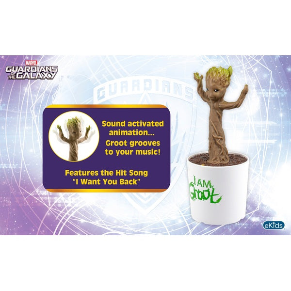Marvel Guardians Of The Galaxy Dancing Groot Pot With Music