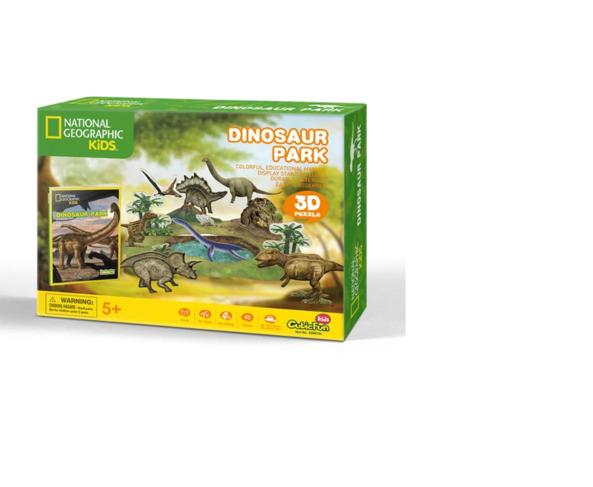 National Geographic Kids: 43 Piece Dinosaur Park 3D Puzzle
