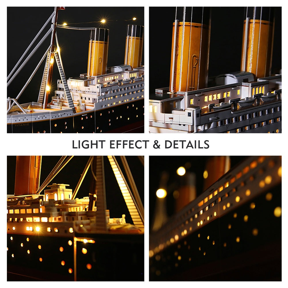 Titanic 3D Puzzle With Lights