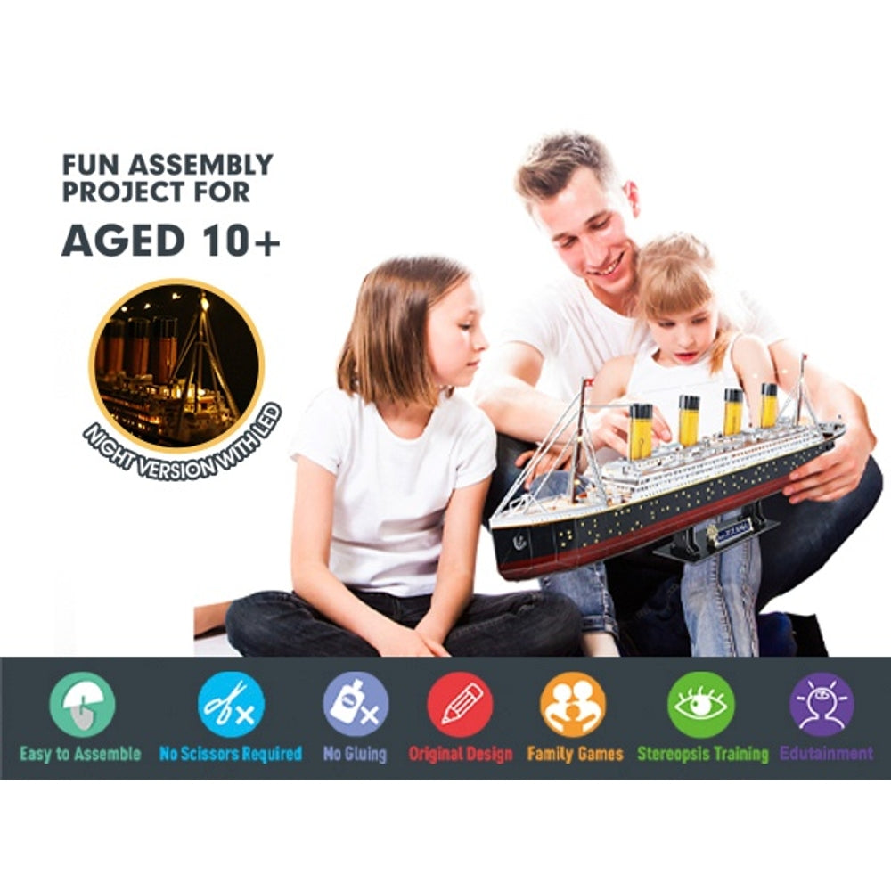 Titanic 3D Puzzle With Lights