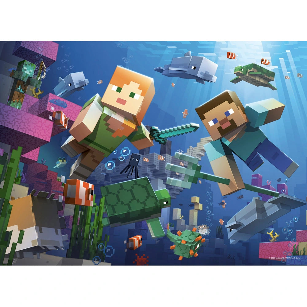 Ravensburger Minecraft 4 X 100 Piece Bumper Pack Jigsaw Puzzle