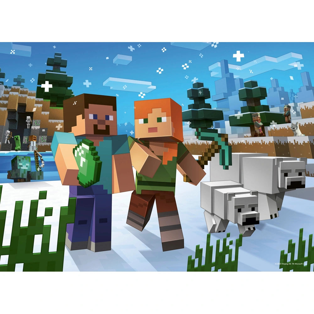 Ravensburger Minecraft 4 X 100 Piece Bumper Pack Jigsaw Puzzle