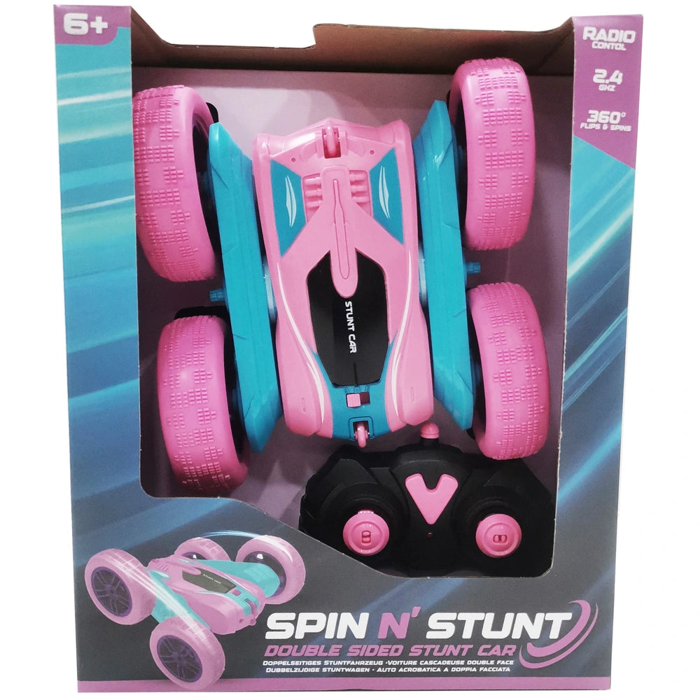 Remote Control 1.24 Spin N Stunt Car Pink