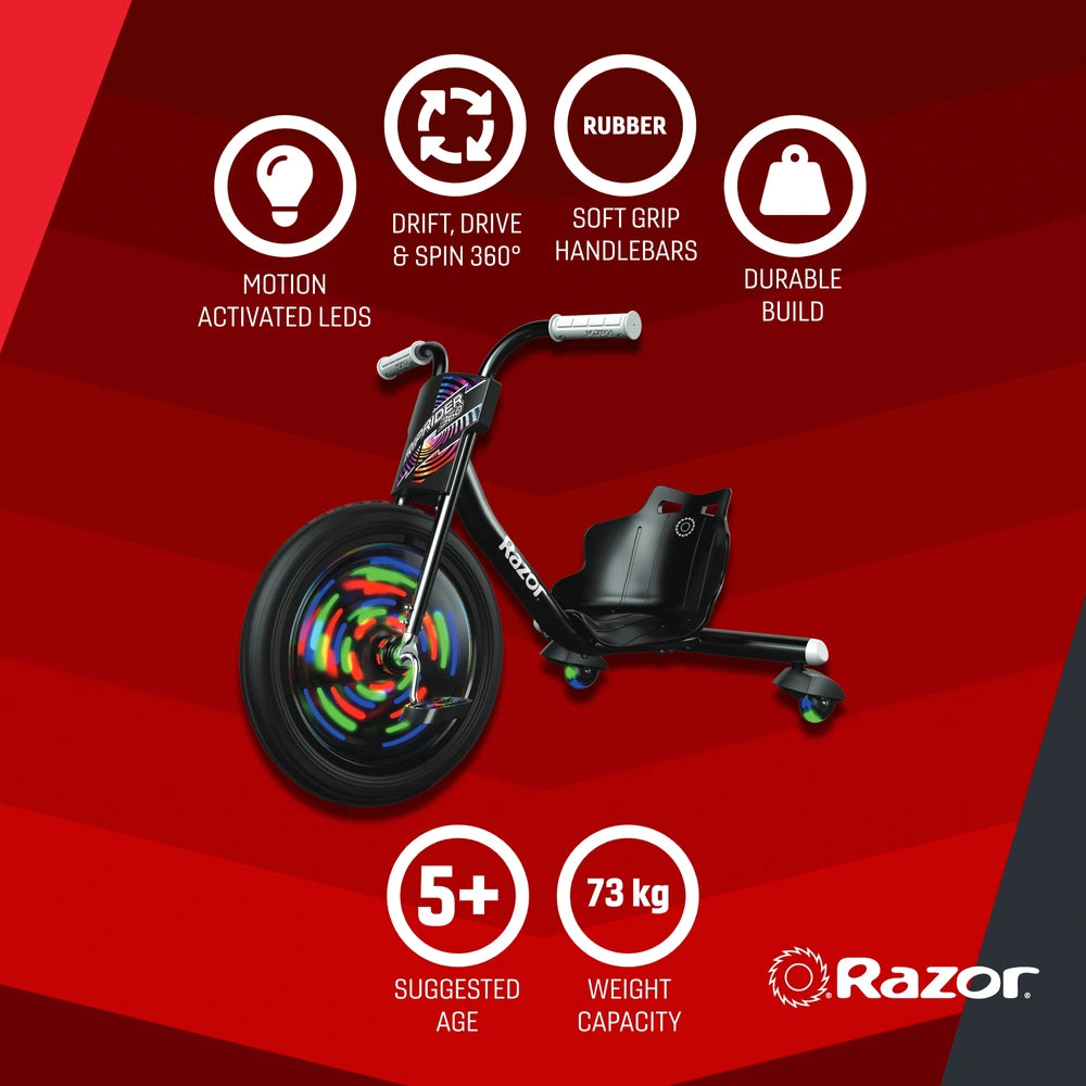 Zip Rider Razor Trike Razor Riprider 360 Lightshow Trike