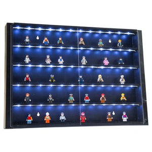 5-Level Minifigurine Display Case With Led Lights