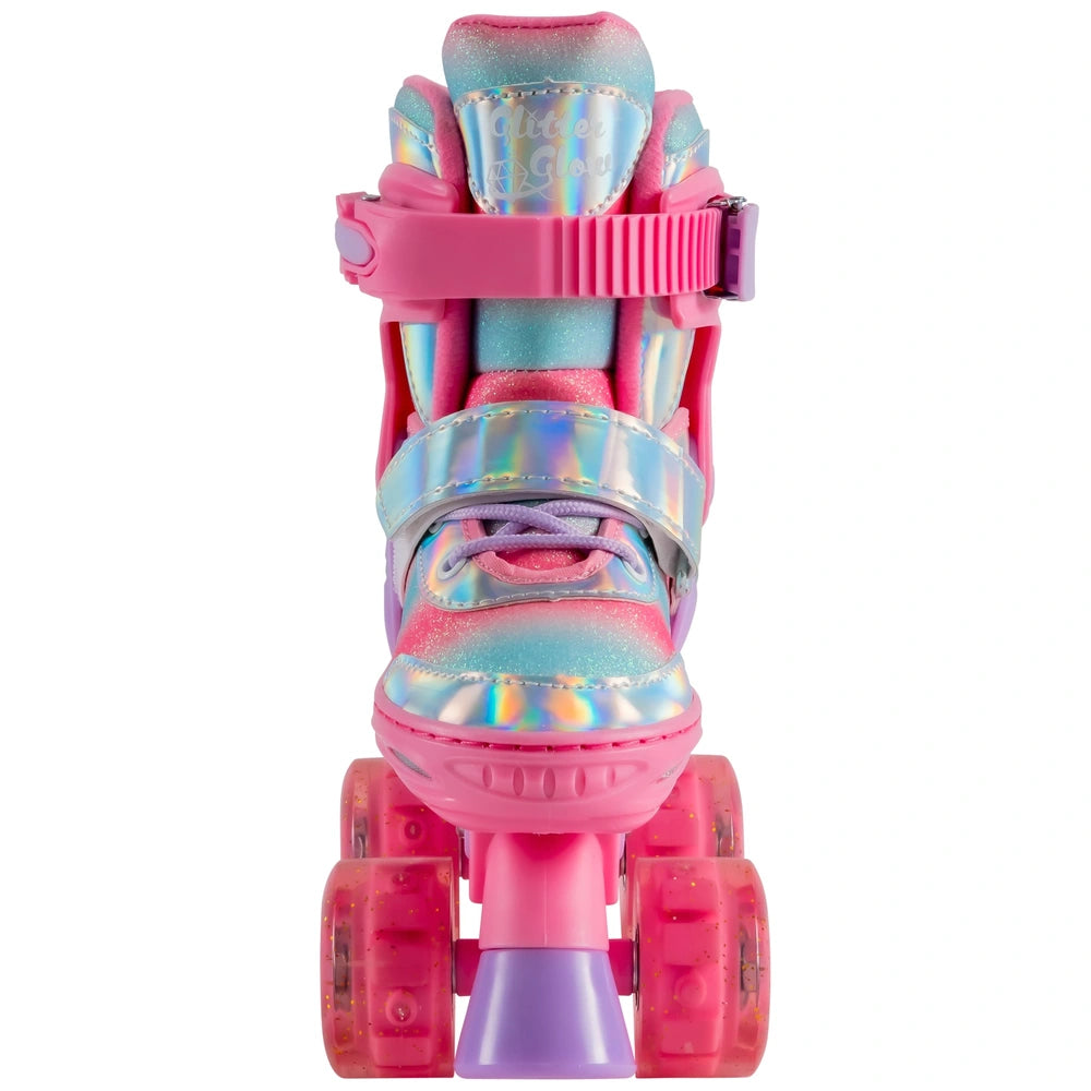 Glitter Glow Roller Skates With Led Wheels Uk Size 13 - 2