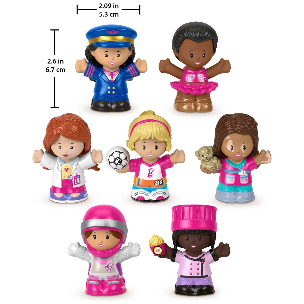 Fisher-Price Little People Barbie You Can Be Anything Figure 7 -Pack