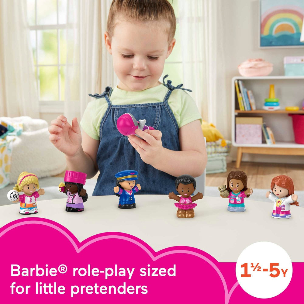Fisher-Price Little People Barbie You Can Be Anything Figure 7 -Pack